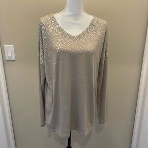 New Directions Long Sleeve V Neck